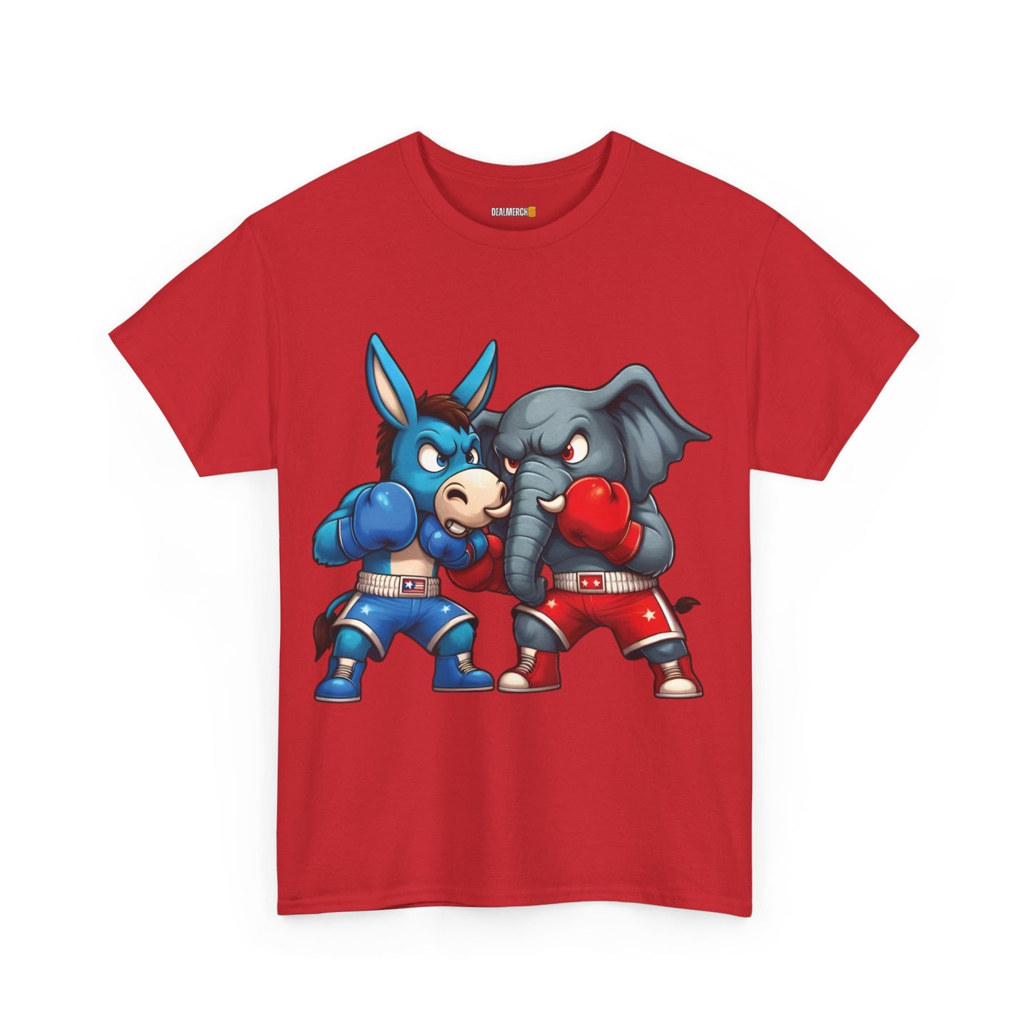 Donkey vs Elephant Unisex Heavy Cotton Tee