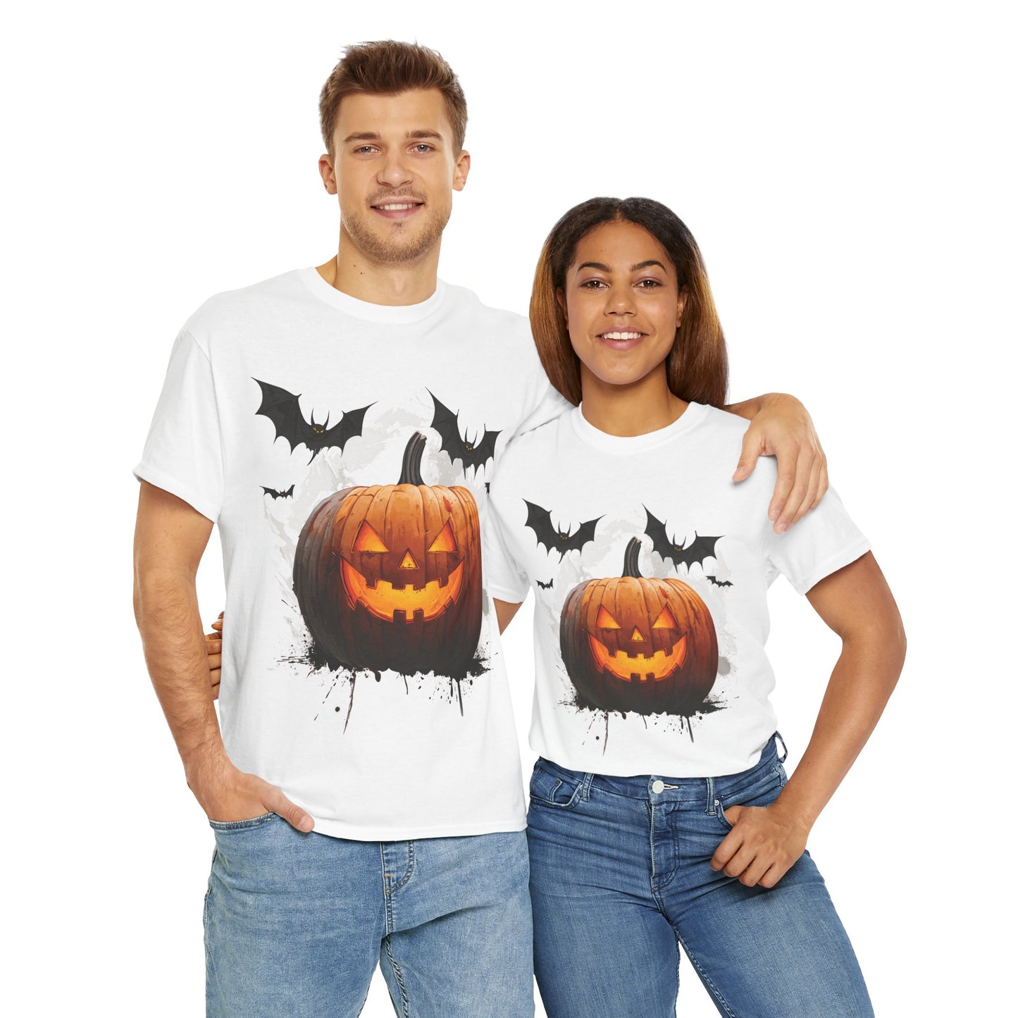 Spooky Pumpkin Unisex Heavy Cotton Tee