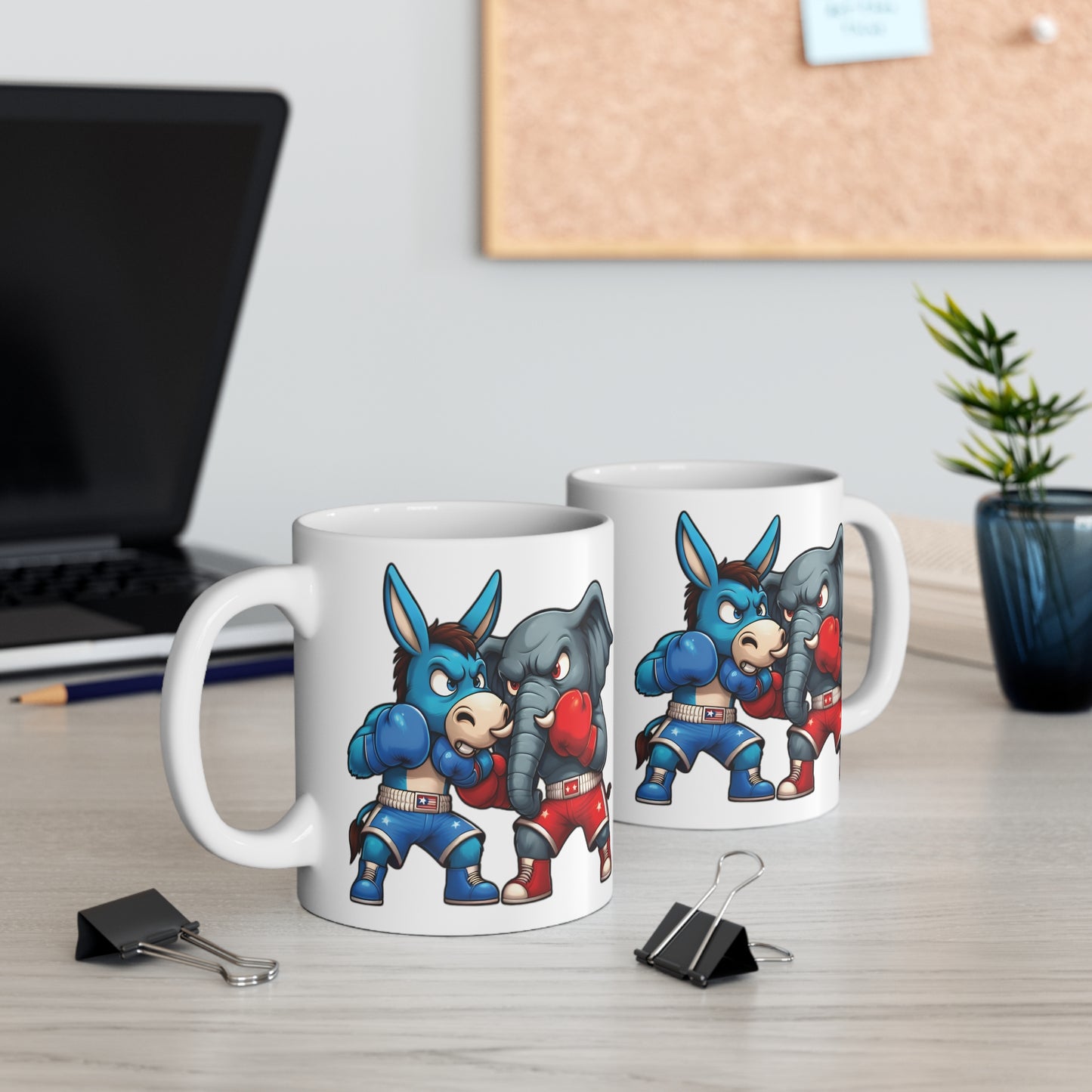 Donkey vs Elephant Mug 11oz