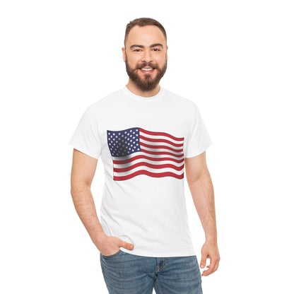 United States of America Flag Unisex Heavy Cotton Tee