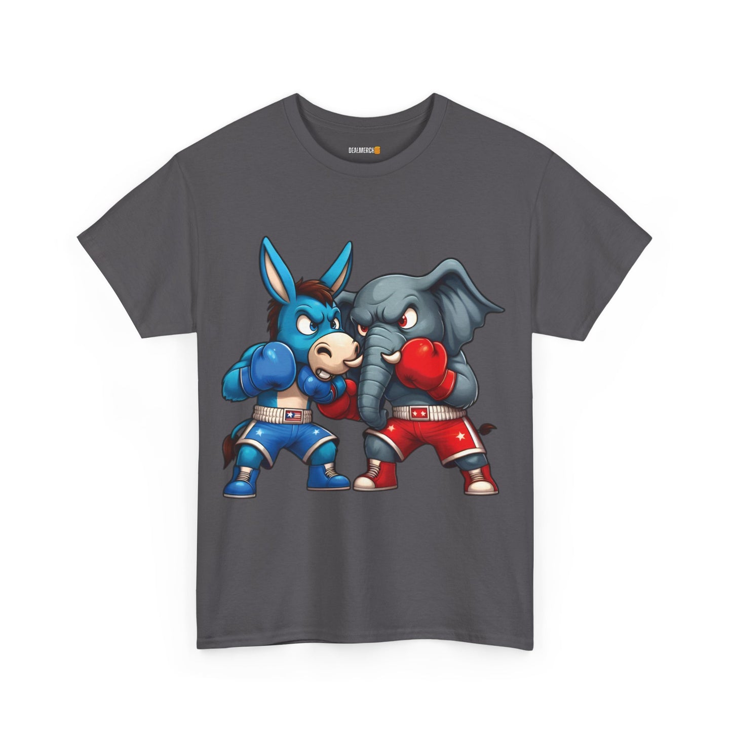 Donkey vs Elephant Unisex Heavy Cotton Tee