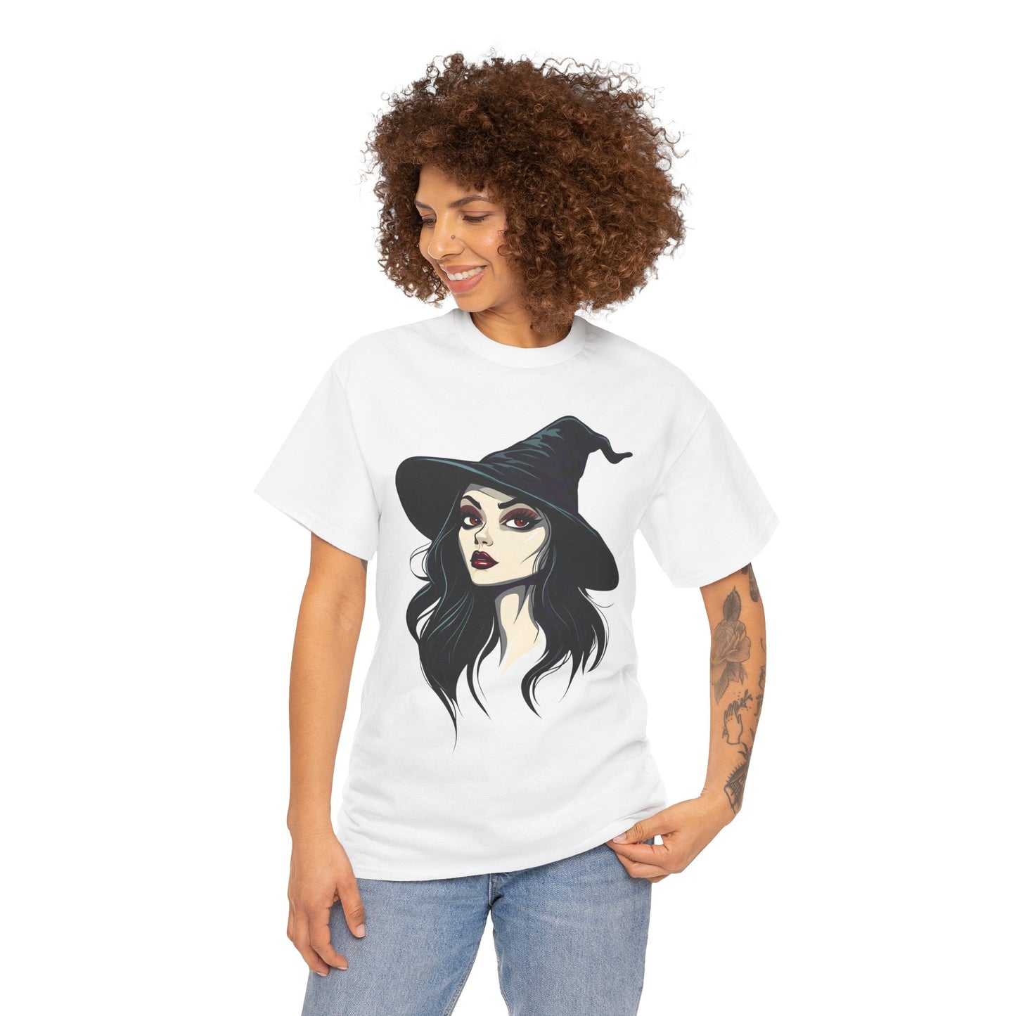 Friendly Witch Unisex Heavy Cotton Tee