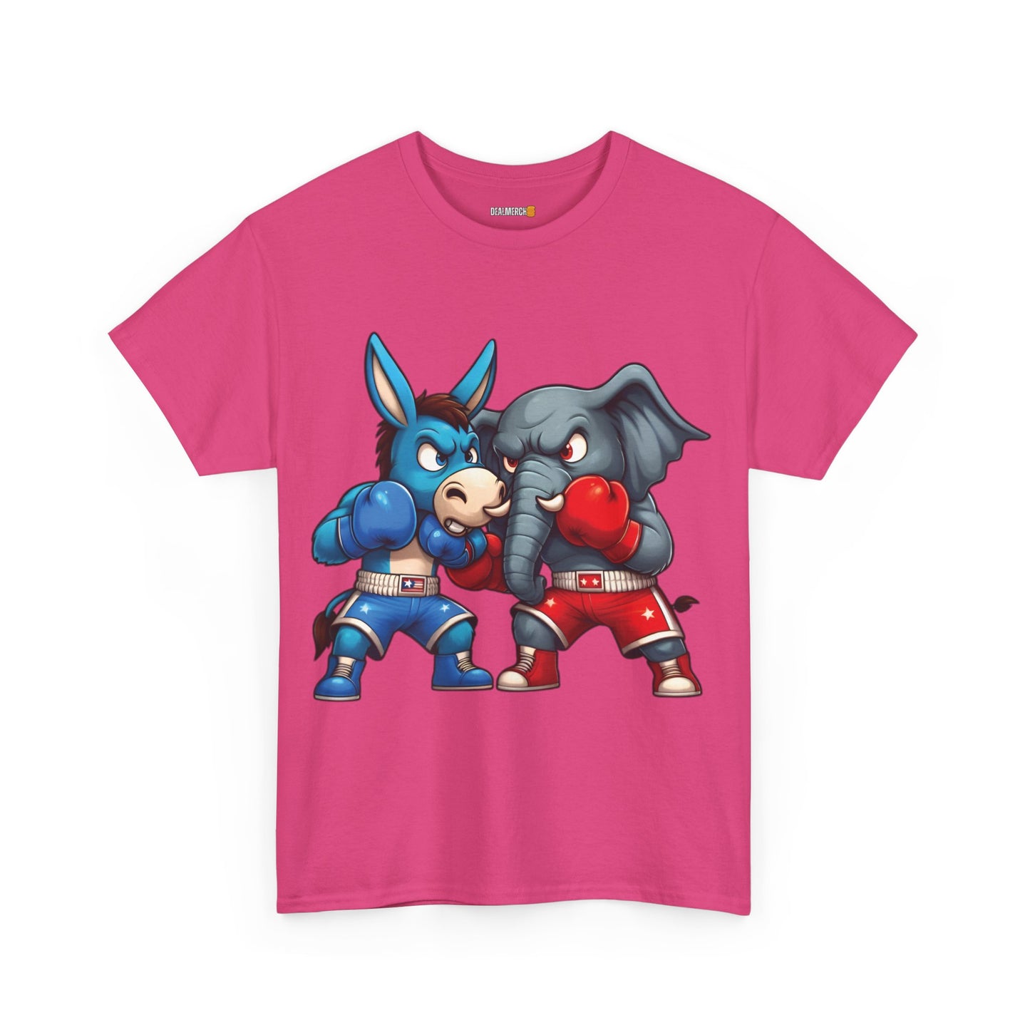 Donkey vs Elephant Unisex Heavy Cotton Tee