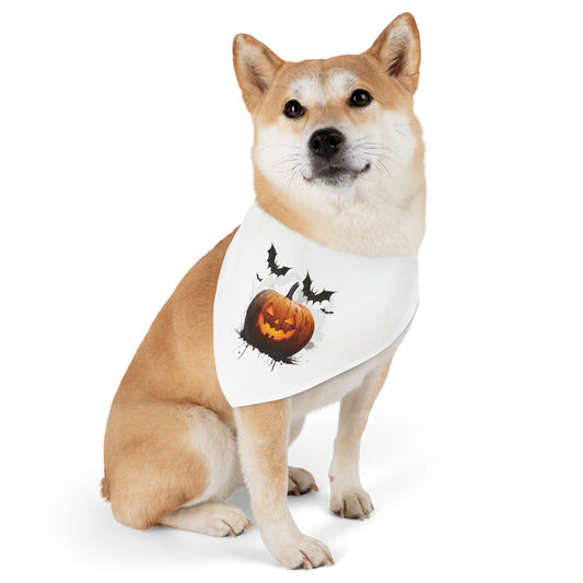 Spooky Pumpkin Pet Bandana Collar